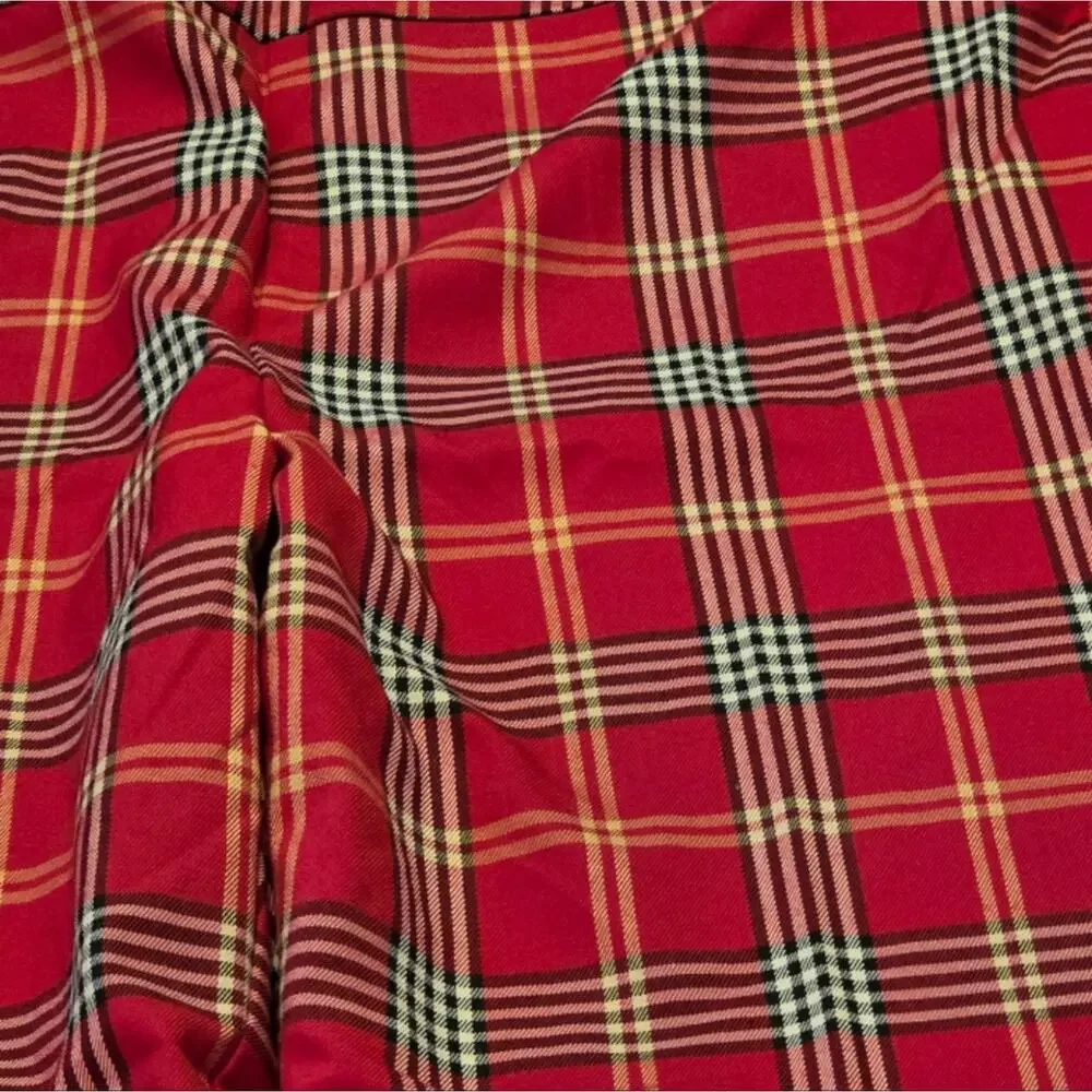 Chaus Red and White Plaid Pull On Straight Leg Pants Plus Size XXL NEW - Picture 9 of 14